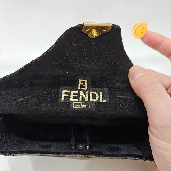 Vintage Fendi Tortoise Shell Rounded Sunglasses FS 149 Unisex Brown Frame Shades - Picture 5 of 15